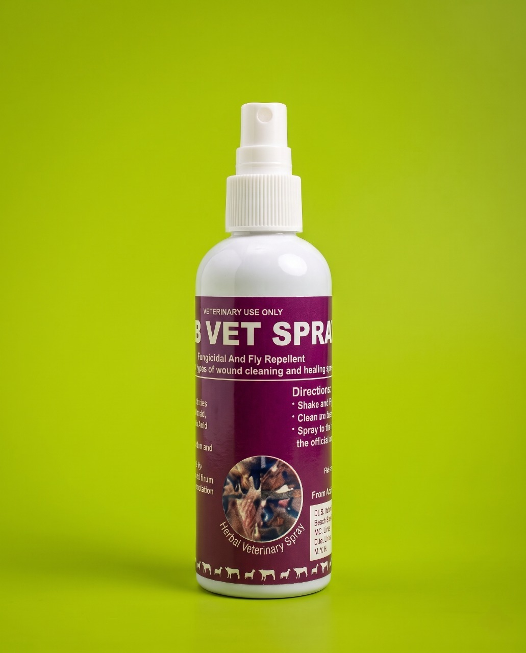 Harb Vet Spray Herbal Veterinary Wound Care Spray for Wounds, Maggot Wounds, Ringworm, Mange, and Udder Care by Pace Agrovet