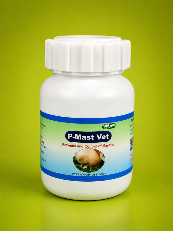 P-Mast Vet mastitis prevention and udder health nutritional supplement for dairy animals by Pace Agrovet